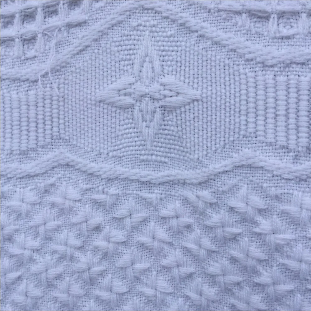 Bright Future White Baby Blanket